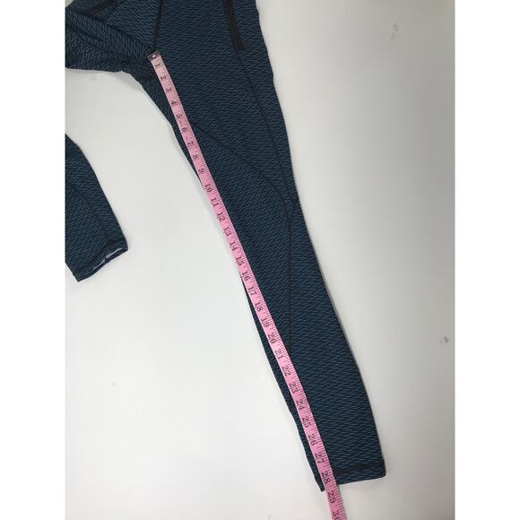 Lululemon Women's 6 Teal Black Legging Athletic Gym Everyday Stretchy Workout - Picture 10 of 10
